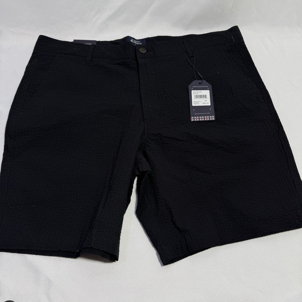 New w/tags! Ben Sherman Black Mens Shorts 34"•‎ Regular Fit Stretch • 98% Cotton